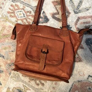 Noonday leather bag